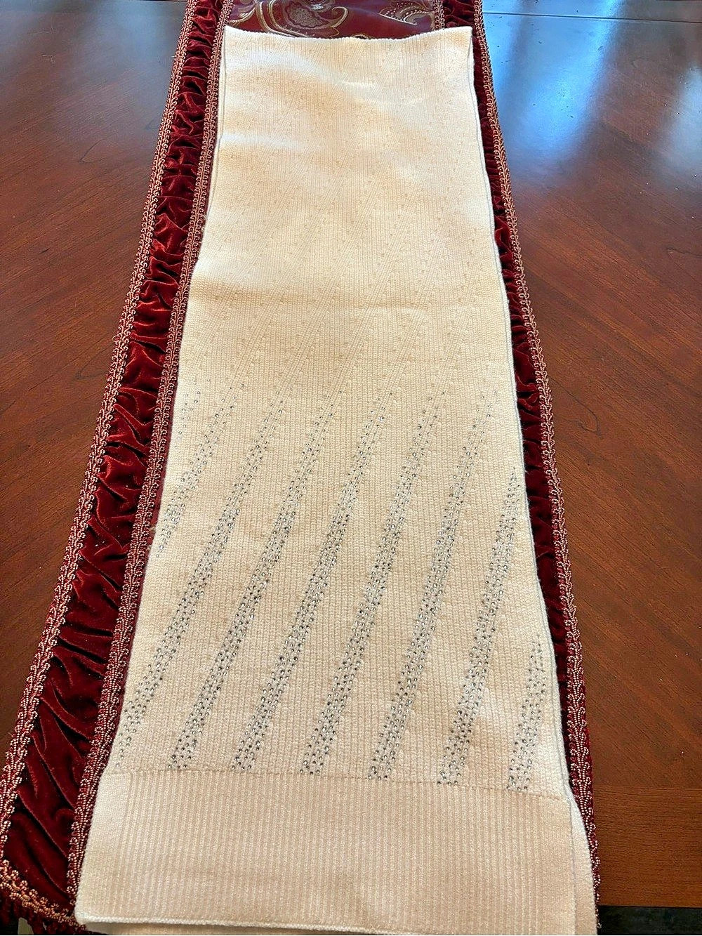 Chicos Embellished Scarf Like New Worn Once Purchased Winter 2026